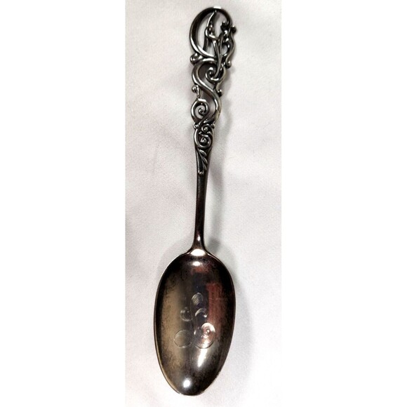 1891 J.E. Caldwell & CO Antique Sterling Silver Spoon Christmas Art Nouveau L